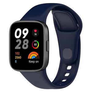Strap-it Redmi Watch 3 siliconen bandje (donkerblauw)