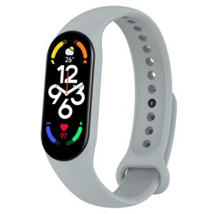 Strap-it Xiaomi Mi Band 7 siliconen bandje (grijs)