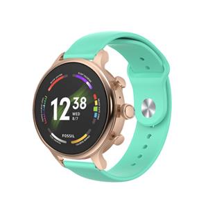 Strap-it Fossil Gen 6 (42mm) sport band aqua