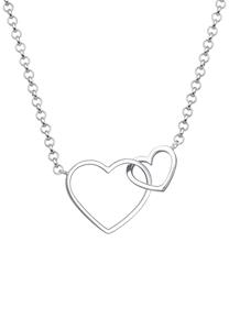 Elli Dames Hart Hanger Verstrengeld in 925 Sterling Zilver Verguld