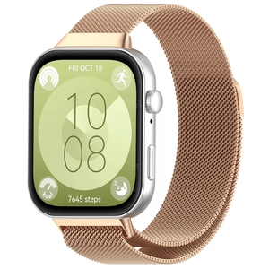 Strap-it Huawei Watch Fit 3 Milanese band (rosé goud)