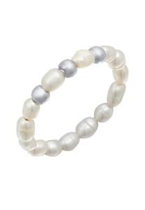 Elli Dames kralen trend met zoetwater gekweekte parels in 925 sterling zilver verguld Zilver