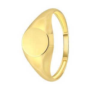 Lucardi Ring 14 Karaat Goud - goudkleurig