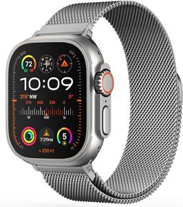 Strap-it Apple Watch Milanese band (titanium)