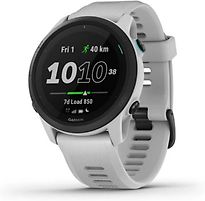 Garmin Forerunner 745 wit met een wit-grijze siliconen polsband - refurbished