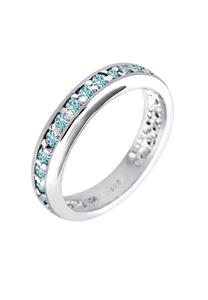Elli Dames Engagement Precious met Kristallen in 925 Sterling Zilver Lichtblauw