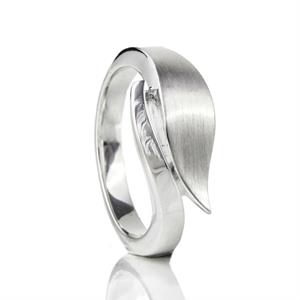 Gedenk Idee Memorialshop Ring met design in zilver met open askamer