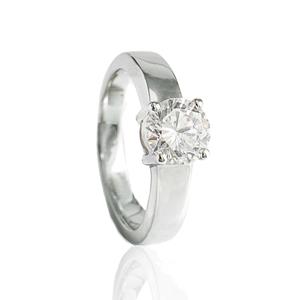 Gedenk Idee Memorialshop Ring in zilver 4mm met gesloten askamer + zirkonia