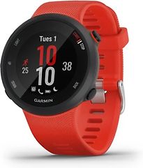 Garmin Forerunner 45 zwart met een rode siliconen polsband - refurbished