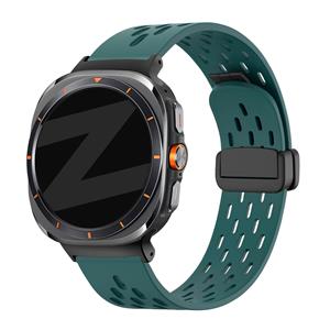 Bandz Samsung Galaxy Watch Ultra D-buckle sport band 'Air' (dennengroen)