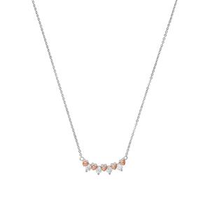 Amor Ketting met hanger voor dames, 925 Sterling zilver, zirkonia synth.
