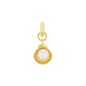 Amor Bedel voor dames, 925 Sterling zilver, schelp middenkraal | schelp