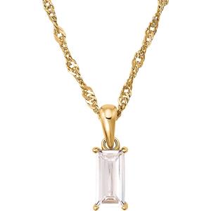 NOELANI Ketting met hanger voor dames, 925 Sterling zilver, zirkonia synth.
