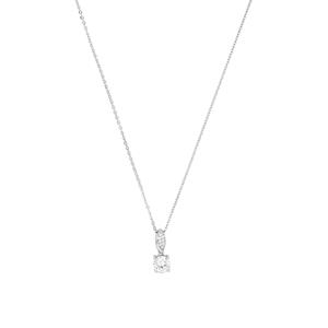 Amor Ketting met hanger voor dames, 925 Sterling zilver, zirkonia synth.