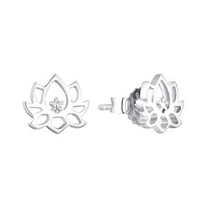 Amor Oorbellen voor dames, 925 Sterling zilver | lotusbloesem