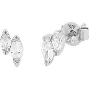 NOELANI Oorbellen voor dames, 925 Sterling zilver, zirkonia synth.