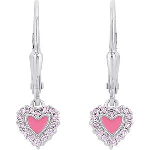 Prinzessin Lillifee Oorbellen voor meisjes, 925 sterling zilver, zirkonia synth. | Hart