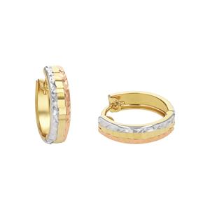 amor hoepel oorbellen Goud 375/9 ct