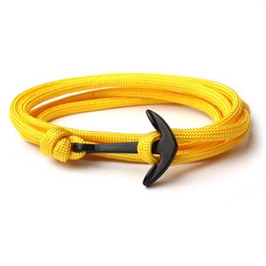LGT JWLS Anker armband Geel polyester koord