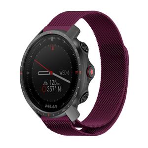 Strap-it Polar Grit X Pro Milanese band (paars)