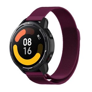 Strap-it Xiaomi Watch S1 Milanese band (paars)
