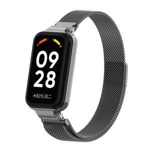 Strap-it Xiaomi Redmi Smart Band 2 Milanese band (zwart)