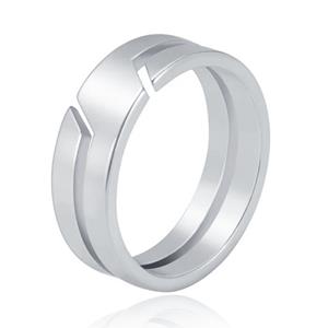 LGT JWLS Trendy  Zilveren RVS Ring voor Heren - Stijlvol en Duurzaam-19mm