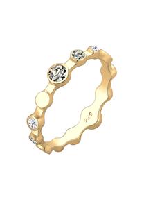 Elli dames Geo kleur met kristallen in 925 Sterling zilver verguld Goud