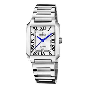 Festina Dameshorloge  On The Square zilver - stainless steel