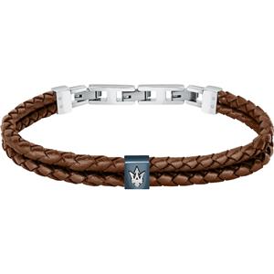 Maserati Armband Edelstaal, Leer, recycled