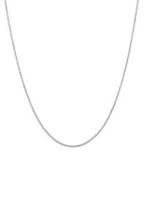 KUZZOI Heren Koord Ketting Basic Gedraaid Fijn Trend in 925 Sterling Zilver Zilver