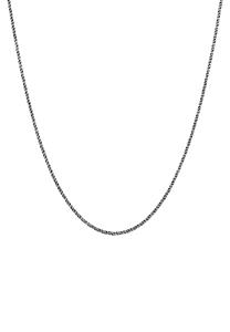 KUZZOI Heren Koord Ketting Basic Gedraaid Fijn Trend in 925 Sterling Zilver Zilver