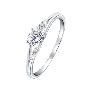 Lucardi Ring Zilver - zilverkleurig