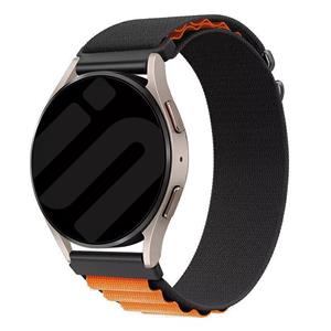 Strap-it Suunto 9 Peak Alpine nylon bandje (zwart/oranje)