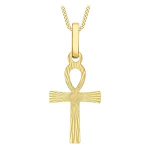 Lucardi Ketting 9 Karaat 46cm -goudkleurig