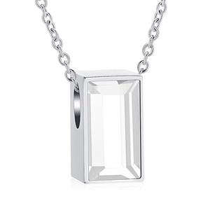 Urnwebshop As Sieraad Glasblokje, inclusief Slangencollier