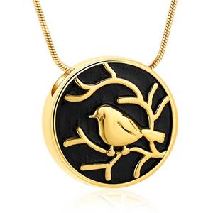 Urnwebshop Ashanger Musje Goudkleur, met Slangencollier