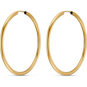 FAVS hoepel oorbellen voor dames, goud 375