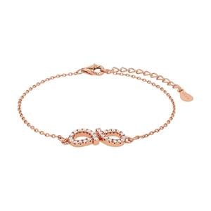 Amor Armband voor dames, 925 Sterling zilver, zirkonia synth. | Oneindigheid