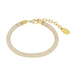 S.Oliver Armband voor dames, roestvrij staal, zirkonia synth.