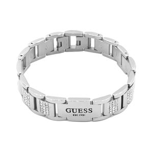 Guess Frontiers Heren Armband Staal - Zilverkleurig