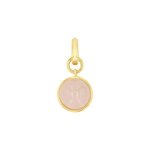 Amor Bedel voor dames, 925 sterling zilver, rozenkwarts