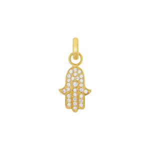 Amor Bedel voor dames, 925 Sterling zilver, zirkonia synth. | Hamsa hand