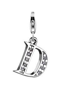 Nenalina Bedeltje Hanger Letter in 925 Sterling Zilver voor alle gangbare Charmdragers