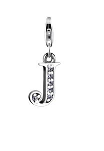 Nenalina Bedeltje Hanger Letter in 925 Sterling Zilver voor alle gangbare Charmdragers