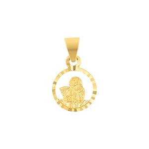 Amor Hanger met motief voor mannen en vrouwen, unisex, goud 375 engel
