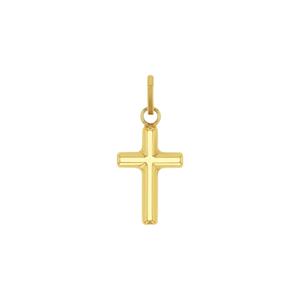 Amor Hanger met motief voor dames en heren, unisex, goud 585 | kruis