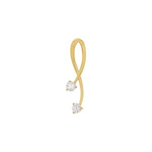 Amor Hanger met motief voor dames, goud 375, zirkonia synth.