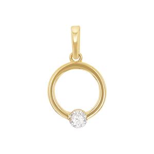 Amor Hanger met motief voor dames, goud 375, zirkonia synth.