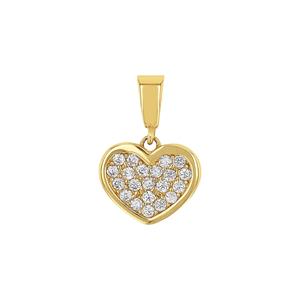 Amor Hanger met motief voor dames, goud 585, zirkonia synth. | hart